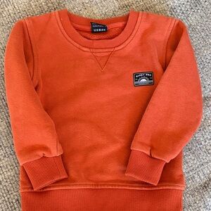 Binky bro Orange toddler crewneck Sweatshirt